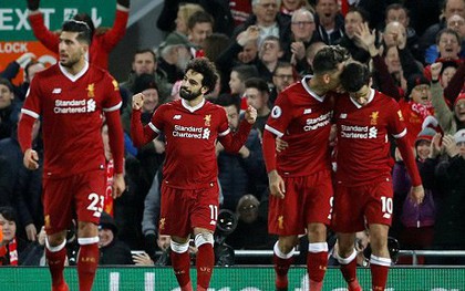 Salah lập cú đúp, Liverpool ngược dòng hạ Leicester