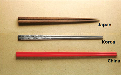 Cùng là đũa, nhưng sao đũa của người Nhật, người Hàn, người Trung Quốc lại khác nhau đến thế?