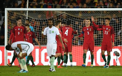Không Ronaldo, Bồ Đào Nha vẫn dễ dàng hạ gục Saudi Arabia