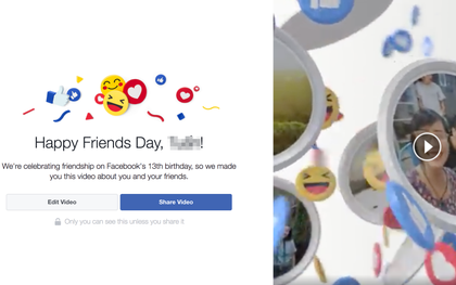Facebook chào mừng sinh nhật 13 năm bằng video cực nhộn để bạn bè chia sẻ cùng nhau