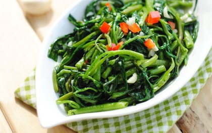 Rau muống: luộc hay xào thì ai cũng biết nhưng hãy nhớ lấy mẹo này để rau luôn được xanh ngắt