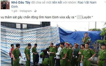 Triệu tập người lấy hình ảnh thảm sát Bình Phước để tung tin vụ án 8 người chết ở Nam Định