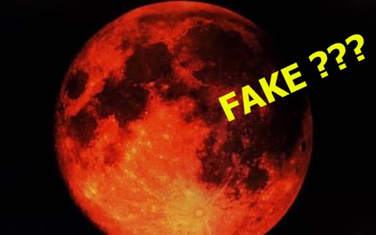 Sự thật về những bức hình "trăng máu" được cho là của hiện tượng nguyệt thực 1 phần tối qua