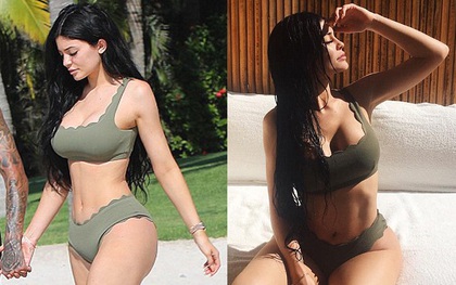 Đầu năm mới, Kylie Jenner đã thiêu đốt bãi biển với thân hình "vòng nào ra vòng nấy" quyến rũ