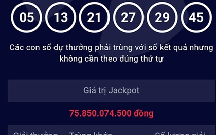 Tỷ phú xổ số thứ 13 với giải độc đắc 76 tỷ ngày mùng 2 Tết