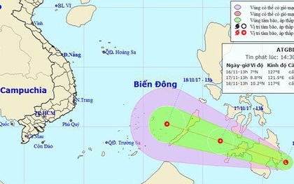 Biển Đông có thể tiếp tục đón áp thấp nhiệt đới