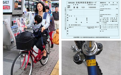 Đi xe đạp ở Nhật mà không xuất trình được giấy tờ, đã uống rượu hay "dàn hàng, tống 3" đều bị phạt tiền như thường