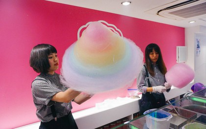 Chiêm ngưỡng chiếc kẹo bông khổng lồ ở Nhật Bản khiến ai nhìn cũng thích thú