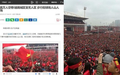 Báo chí Trung Quốc choáng váng vì cảnh tượng "biển người" cổ vũ cho đội tuyển Việt Nam ở SVĐ Mỹ Đình