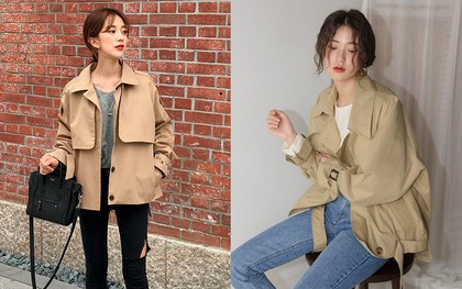 Ngại mặc trench coat vì sợ "nuốt người”, nàng mét rưỡi có ngay một phiên bản dáng lửng giúp tôn chiều cao cực đỉnh này