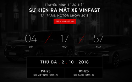 Chiều nay tường thuật trực tiếp lễ ra mắt xe hơi VinFast tại Paris Motor Show 2018