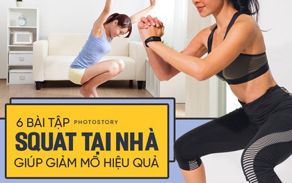 Cải thiện vòng 3 và giảm mỡ thừa mà không phải tới phòng gym với những bài squat tại nhà