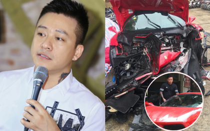 Tuấn Hưng tiết lộ thiệt hại của siêu xe Ferrari 16 tỷ đồng sau tai nạn vỡ nát đầu