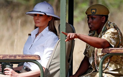 Chiếc mũ khiến Đệ nhất phu nhân Mỹ bị chỉ trích nặng nề khi đến châu Phi