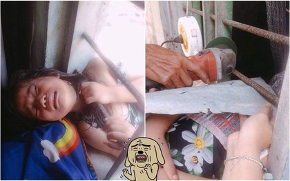 Tuổi thơ dữ dội: Bé gái nghịch dại kẹt đầu vào song sắt cửa sổ, phụ huynh phải dùng cưa máy để giải cứu