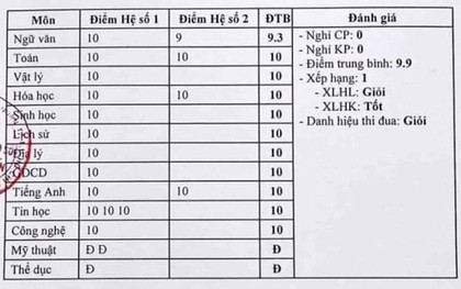 Dân mạng choáng ngợp với bảng điểm chi chít 10 của những người dành cả thanh xuân chỉ để học!