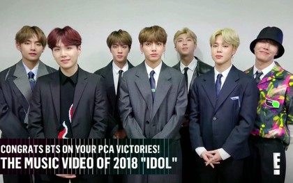 BTS càn quét lễ trao giải "People's Choice Award" 2018: Thắng hết tất cả các hạng mục được đề cử!