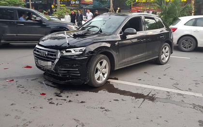Vụ xe sang Audi lùi vun vút gây tai nạn liên hoàn trên phố Hà Nội: Tài xế khai gạt nhầm số nên cuống