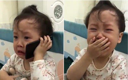 Đáng yêu "nổ" MXH: Cô bé 3 tuổi khóc lóc gọi điện cầu cứu ông nội vì bị bố trêu đến không ngủ được!