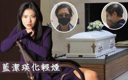 Lễ hoả táng của Lam Khiết Anh: Chị gái trùm kín mặt xuất hiện tiều tụy, người thân khóc nức nở