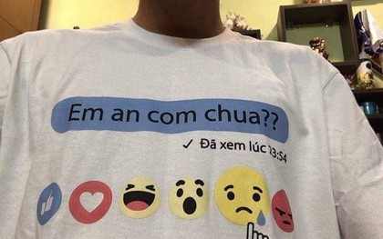 Không còn là tin nhắn, câu tán gái kinh điển "Em ăn cơm chưa" đã trở thành quote và được in hẳn lên áo thun!