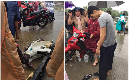 Siêu anh hùng đời thực: Thanh niên quên mình lao xuống sông cứu người không chút do dự dù trời đang mưa bão