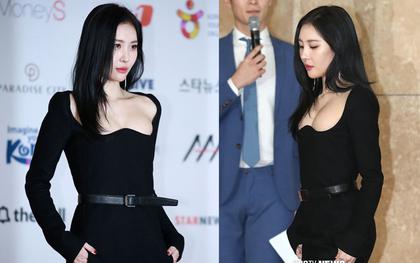 Sunmi mặc váy o ép vòng 1 công nhận là sexy nhưng chắc ai nhìn cũng thấy... đau hộ