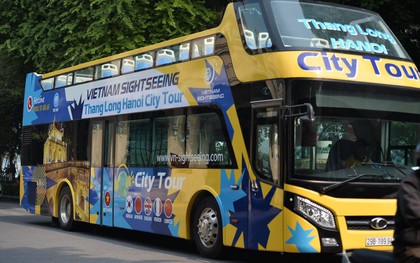 Hà Nội có thêm 3 xe buýt 2 tầng mui trần tham quan du lịch