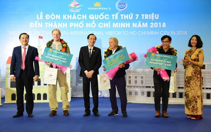 Ngành du lịch TP. HCM đón vị khách thứ 7 triệu trong năm 2018