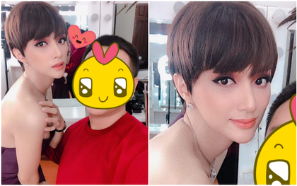 Hoa hậu Hương Giang bất ngờ diện tóc ngắn nhưng mà sao trông hốc hác hẳn đi, mặt V-line nhọn hoắt