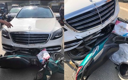Không may tông trúng chiếc Mercedes mới coóng, tài xế xe ôm sợ đến mức "tim nhảy ra ngoài" và cái kết bất ngờ từ chị chủ xe