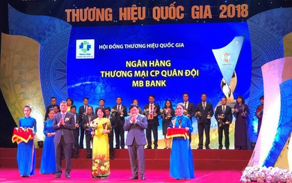MB vinh dự là một trong 4 ngân hàng đạt Thương hiệu quốc gia năm 2018