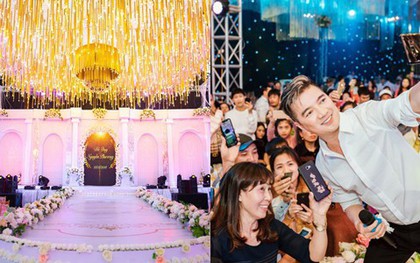 Hàng trăm quan khách vây kín xem ca sĩ Đàm Vĩnh Hưng hát ở tiệc cưới 5 tỷ của đại gia Hưng Yên