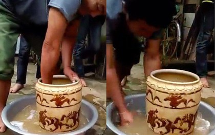 Vợ chồng nghèo đào được bình cổ có hình hổ vờn nhau, bán 400 triệu đồng ở Nghệ An