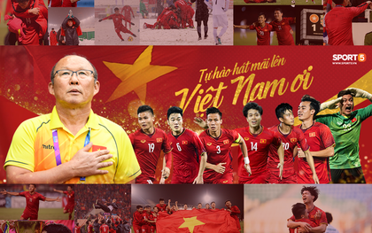 Hành trình kỳ diệu của bóng đá Việt Nam trong năm 2018 qua ảnh
