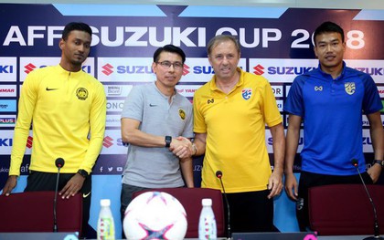 HLV tuyển Thái Lan và Malaysia nắn gân nhau trước trận bán kết lượt về AFF Cup 2018