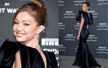 Gigi Hadid chứng minh mặt tròn, má phúng phính vẫn có thể sang chảnh ngút ngàn tại sự kiện