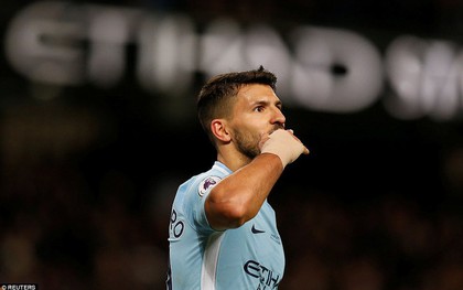 Aguero ghi 4 bàn, Man City nghiền nát cựu vương Leicester