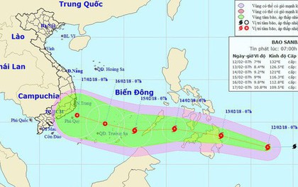 Bão Sanba diễn biến phức tạp sắp vào Biển Đông, TP.HCM yêu cầu các sở không được chủ quan