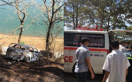 Hai cha con chết cháy trong ô tô: Người mẹ trẻ khóc ngất gọi con