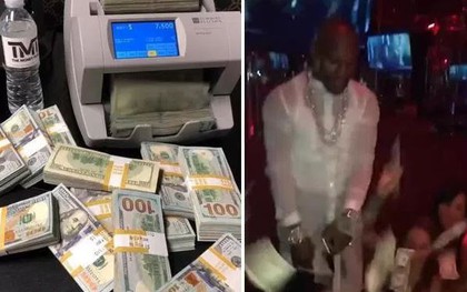 Mayweather khoe hàng ngàn tờ 100 đô kiếm được từ CLB thoát y