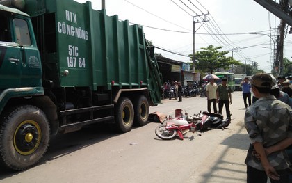 Đi mua hoa dự hội xuân cuối năm, một học sinh trung học phổ thông ở Sài Gòn bị xe rác cán tử vong