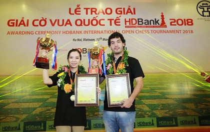 Kỳ thủ trẻ Việt Nam vuột ngôi vô địch giải cờ vua Quốc tế HDBank 2018