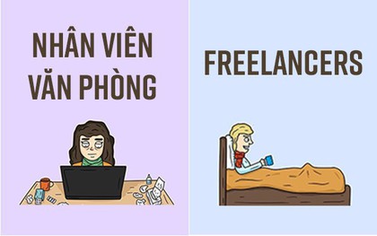 12 điều khác nhau chuẩn không cần chỉnh giữa freelancers và nhân viên văn phòng