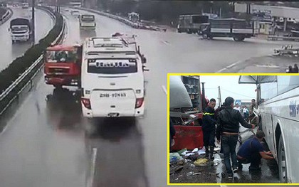 Xe khách tông xe cứu hỏa trên cao tốc Pháp Vân – Cầu Giẽ đi đúng tốc độ cho phép