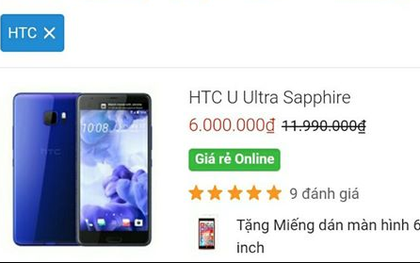 HTC U đang giảm giá cực mạnh: năm ngoái có giá gần 20 triệu, nay chỉ còn 3-6 triệu đồng