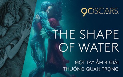 "The Shape of Water" đại thắng tại Oscar với 4 giải thưởng, ẵm cả hạng mục Đạo diễn và Phim truyện xuất sắc