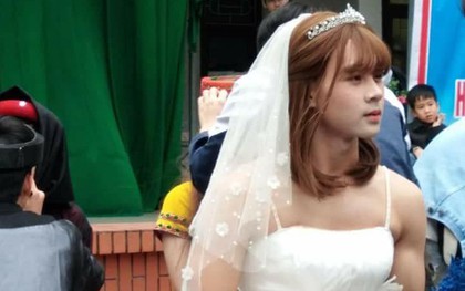Không phải girl xinh nào, chàng trai đóng giả cô dâu này mới là người nổi nhất 8/3 năm nay