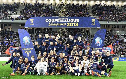 Cavani lập cú đúp, PSG lần thứ 5 liên tiếp đoạt Cúp Liên đoàn Pháp