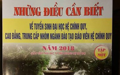 Cuốn "Những điều cần biết về tuyển sinh ĐH-CĐ 2018" đăng thiếu thông tin các ngành đào tạo của HV Báo chí và tuyên truyền